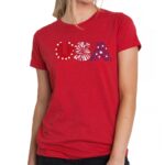 LA-Pop-Art-Women_27s-Premium-Blend-Word-Art-T-Shirt-USA-Fireworks